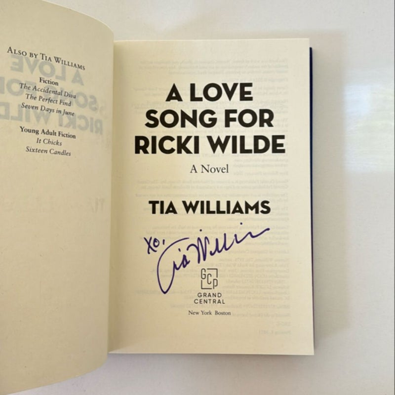 A Love Song for Ricki Wilde (Signed)