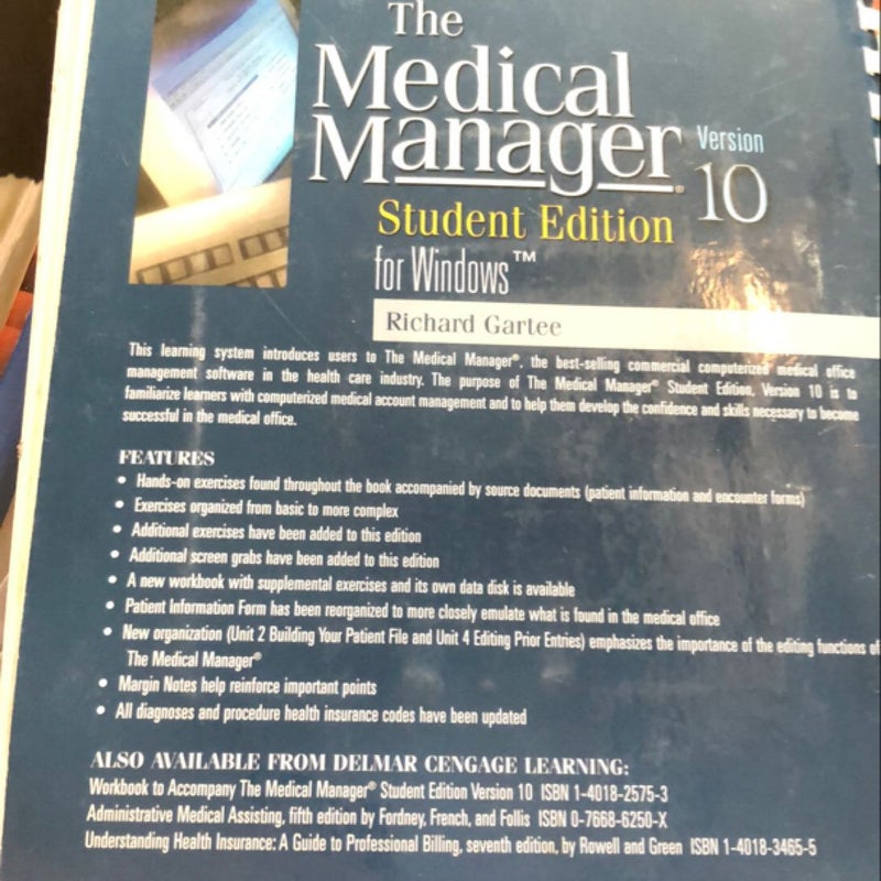 Medical Manager Student Edition 10. 0