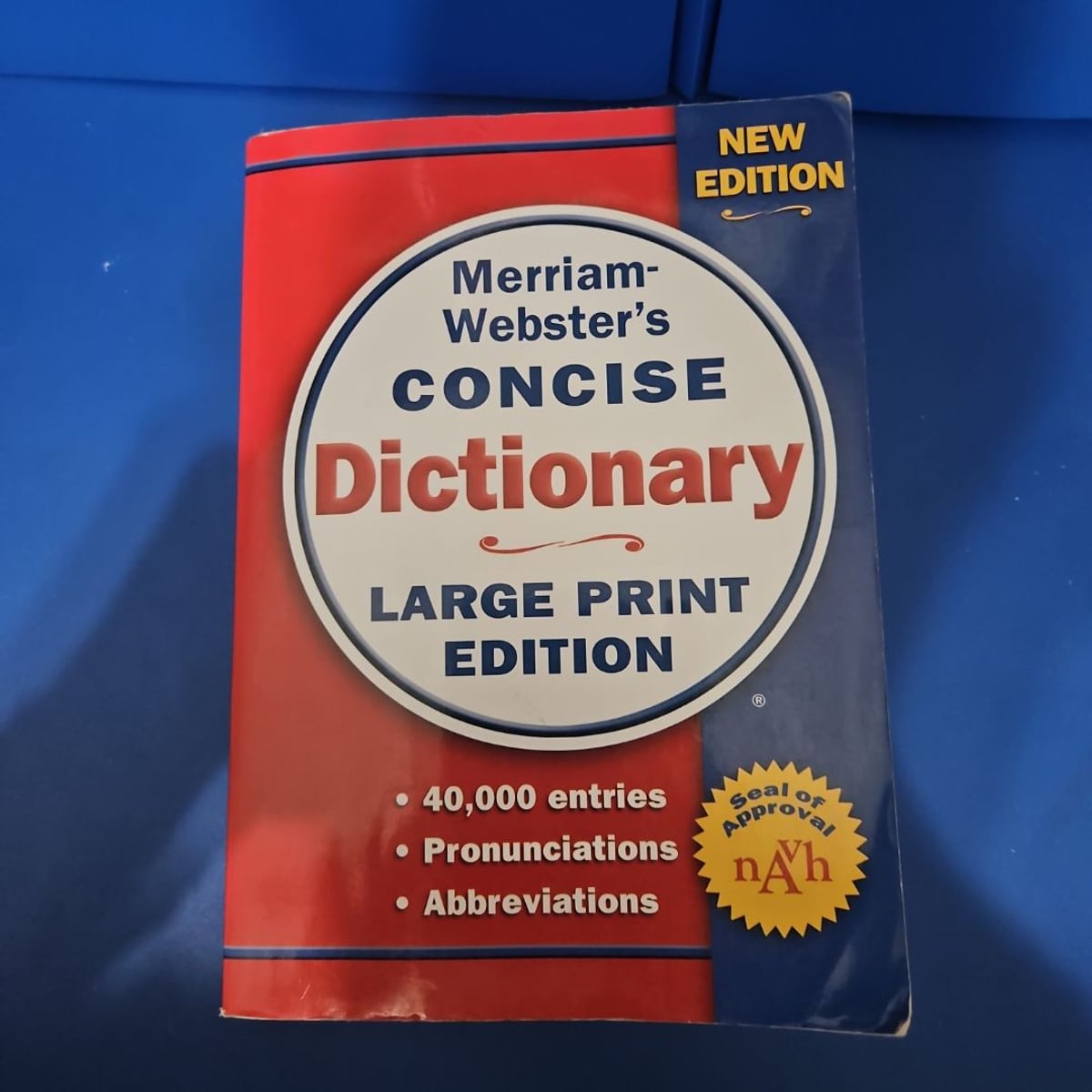 Merriam-Webster's Concise Dictionary, Large Print Edition by Merriam ...