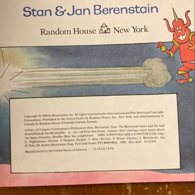 The Berenstain Bears and the Bad Dream