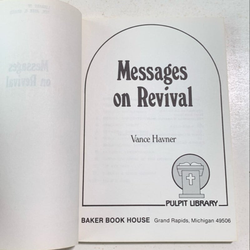 Messages on Revival