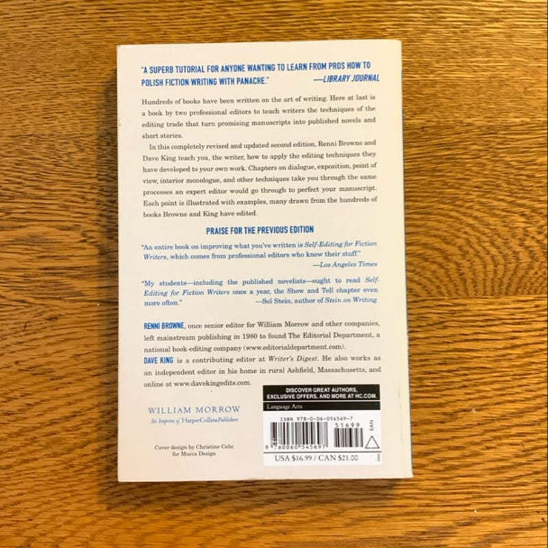 Self-Editing for Fiction Writers
