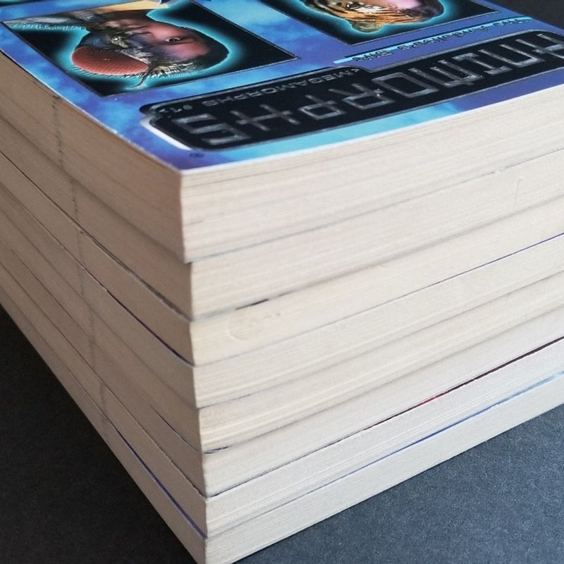 VINTAGE 90s LOT OF ANIMORPHS BOOKS INCLUDES ANDALITE'S GIFT W/NEW IRON-ON DECAL