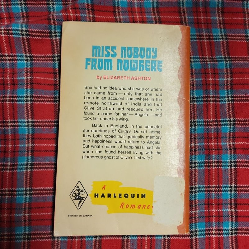 Miss Nobody From Nowhere - 1975 by Elizabeth Ashton, Paperback | Pangobooks
