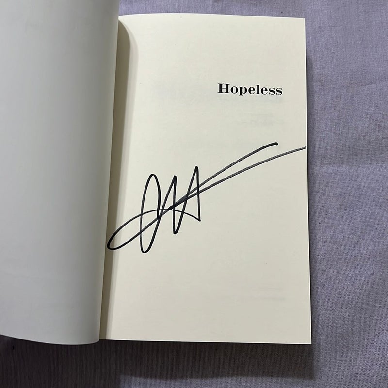 Hopeless (signed oop cover) 