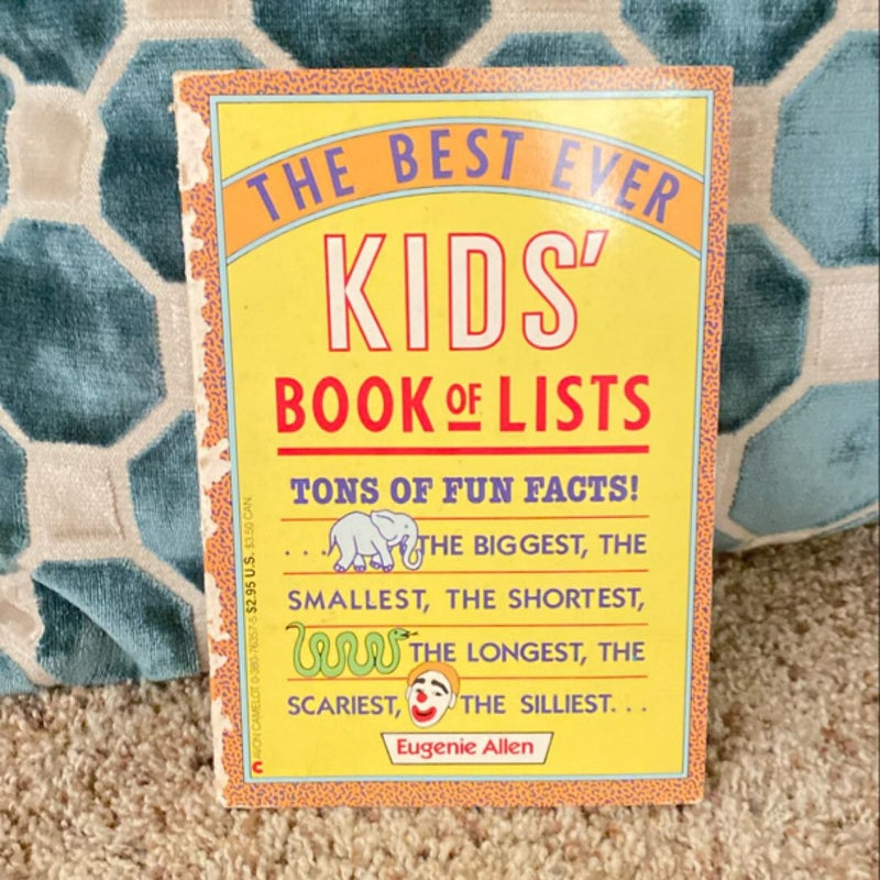 The Best Ever Kids’ Book of Lists