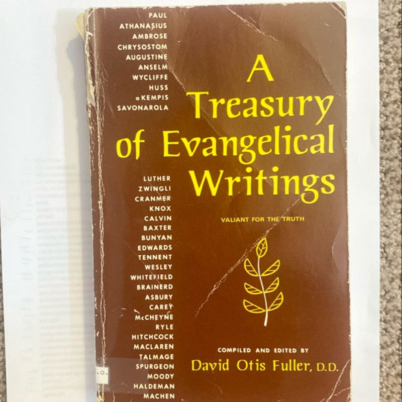 A Treasury of Evangelical Writings