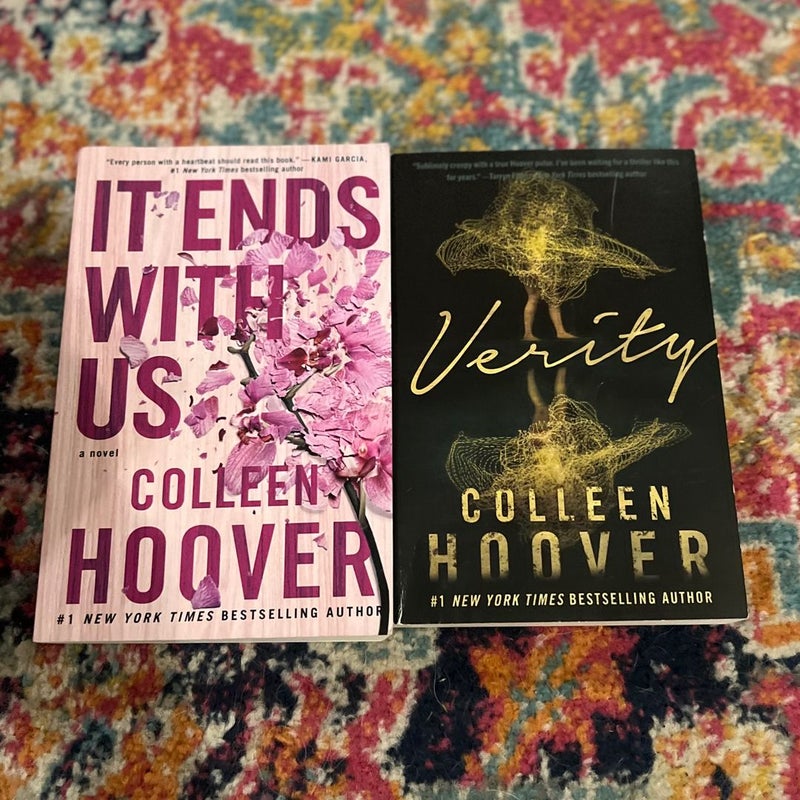 Colleen Hoover Collection 2 Book Set Verity & It Ends With Us - Trade PB Good