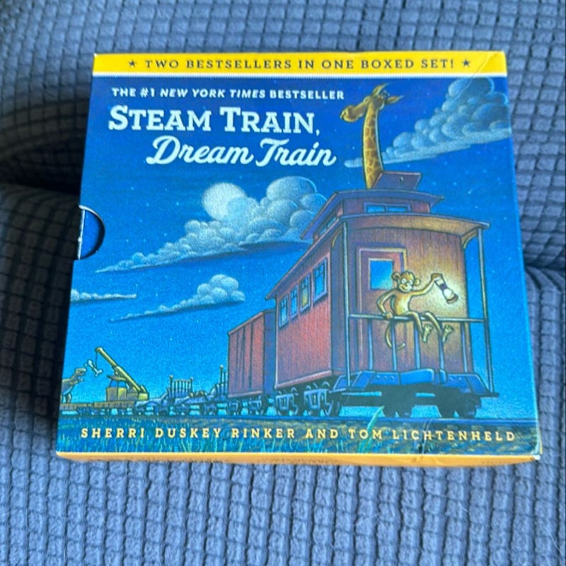 Goodnight, Goodnight, Construction Site and Steam Train, Dream Train Board Books Boxed Set