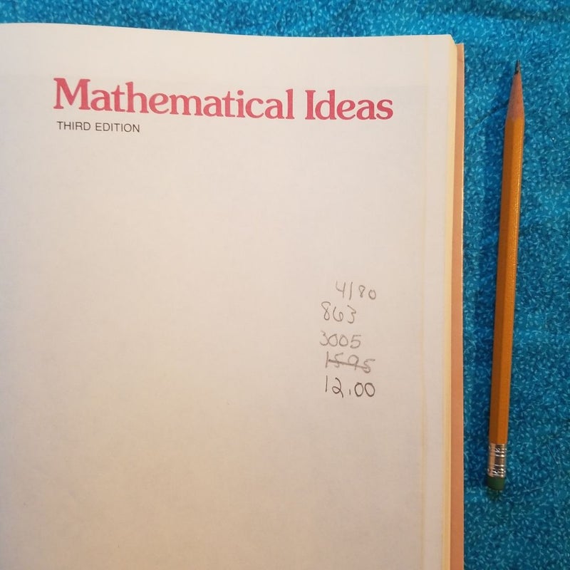 Mathematical Ideas