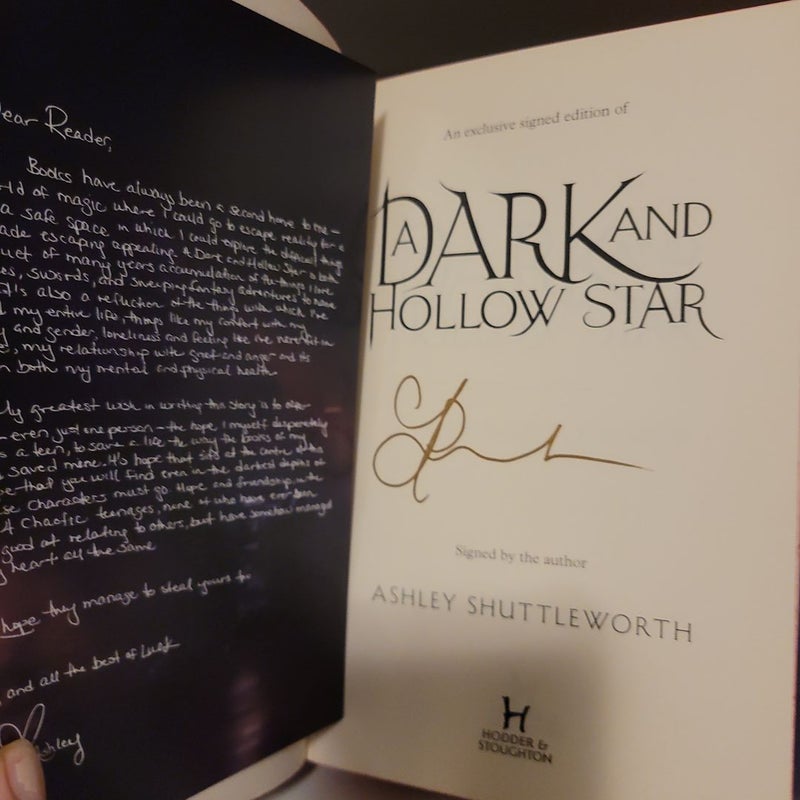 A Dark and Hollow Star (signed)