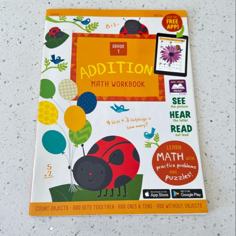 Grade 1 Addition Math Workbook