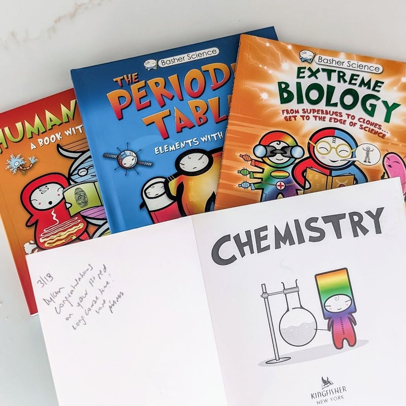 Basher Science Bundle of 4 Books (3 PB, 1 HC)
