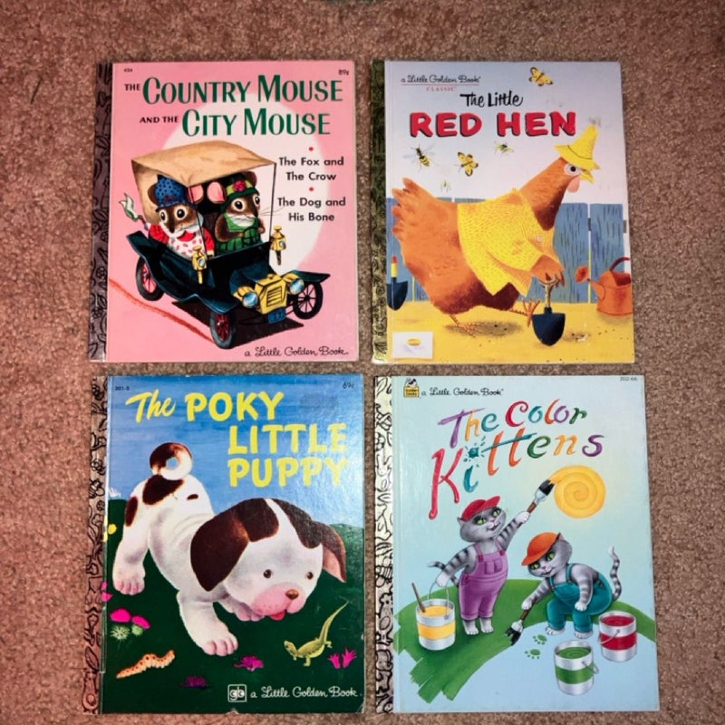 Bundle of 4 Little Golden Book Classics!