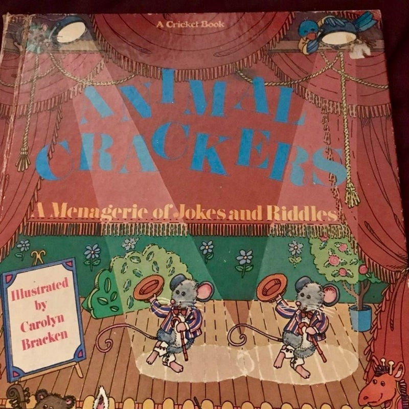 Vintage 1979 Animal Crackers A Menagerie Of Jokes & Riddles HC Book