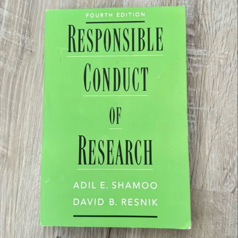 Responsible Conduct of Research