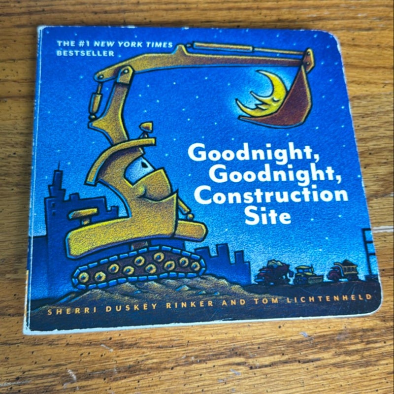 Goodnight, Goodnight Construction Site (Board Book for Toddlers, Children's Board Book)