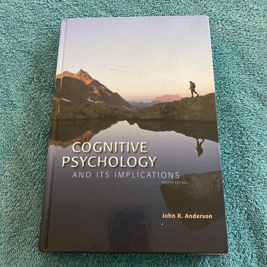 Cognitive Psychology by John R. Anderson, Hardcover | Pangobooks