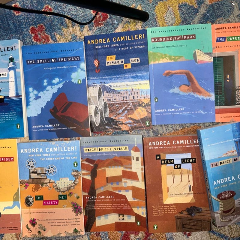 LOT OF 10 Inspector Montalbano Mysteries