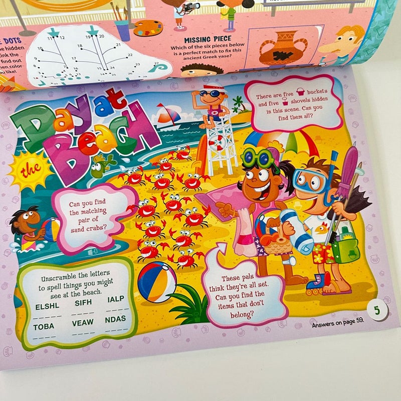 Active Minds Stupendous Travel Activity Book and Stickers