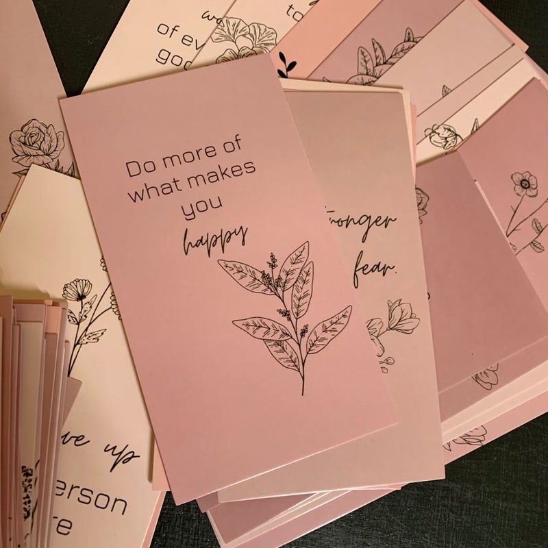 Flower Affirmation Cards - New!