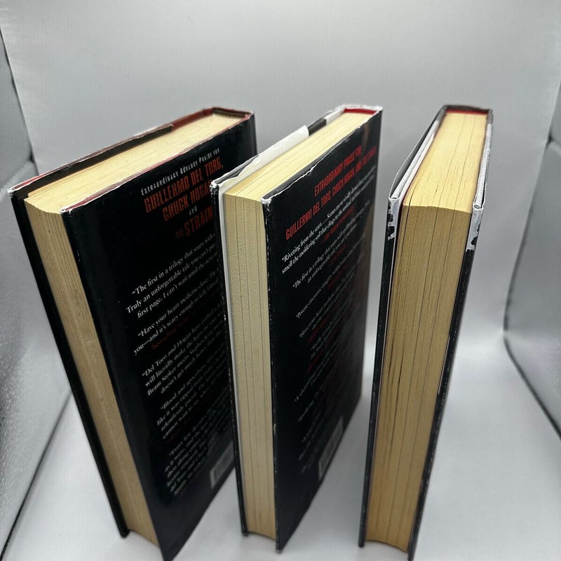 The Strain Trilogy 1-3 (all 1st editions 1st printings)