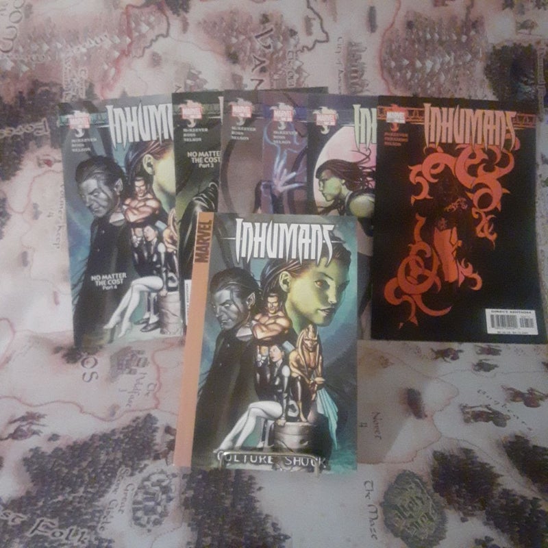 Inhumans Culture Shock , 7-12 Marvel Comic Lot 