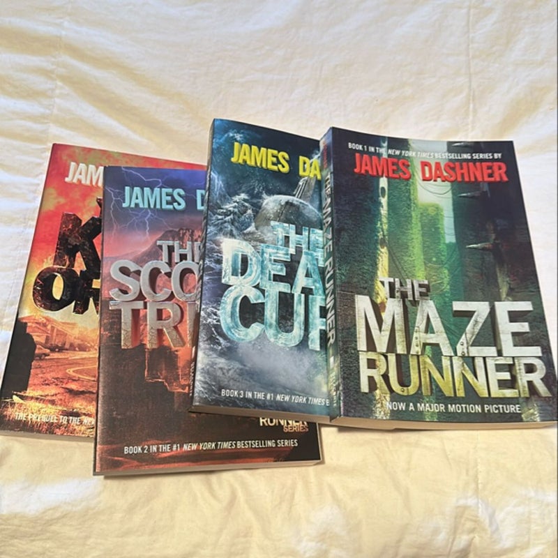 The Maze Runner book series - brand new - books 1-4