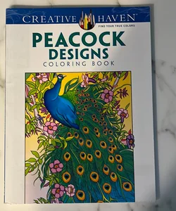 Creative Haven Peacock Designs Coloring Book