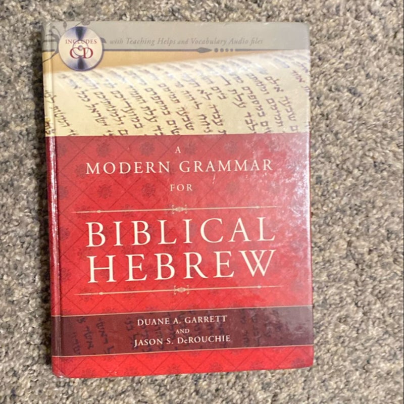 A Modern Grammar for Biblical Hebrew