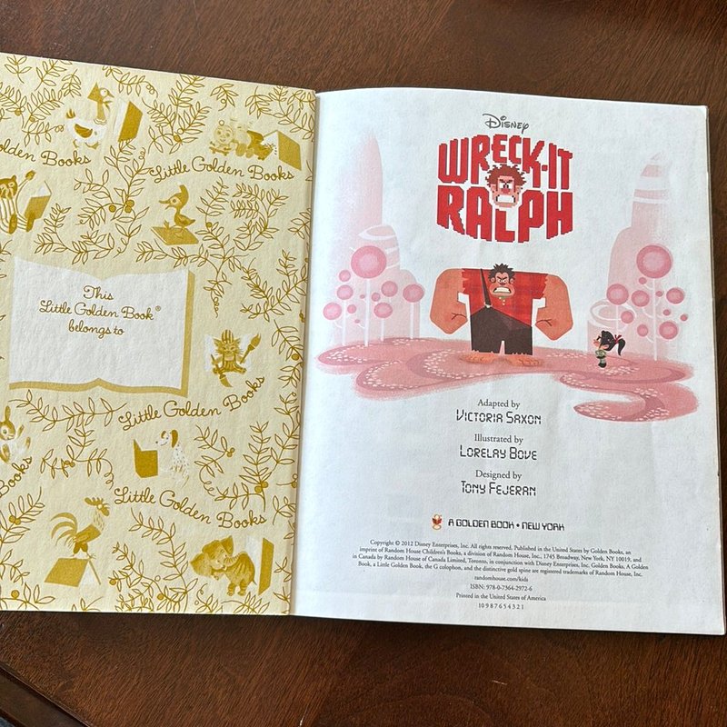 Wreck-It Ralph Little Golden Book (Disney Wreck-It Ralph) by RH Disney