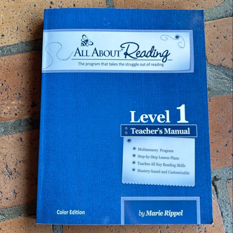 All About Reading Level 1 Teachers Guide Color Edition