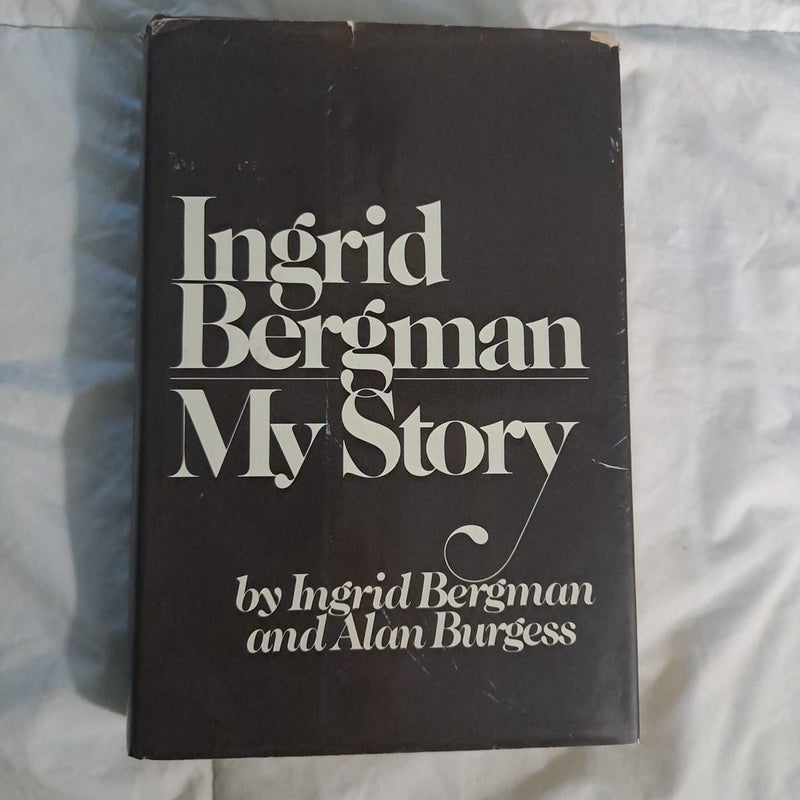 Ingrid Bergman 1980 bio hardcover vintage poor condition 