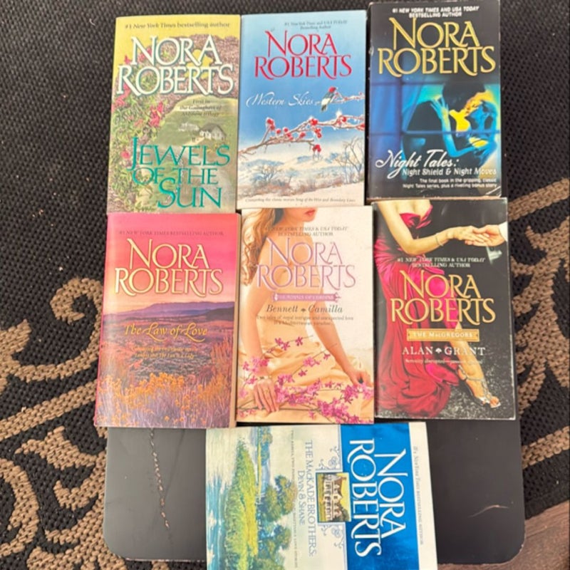 Lot of 7 Nora Robert’s 