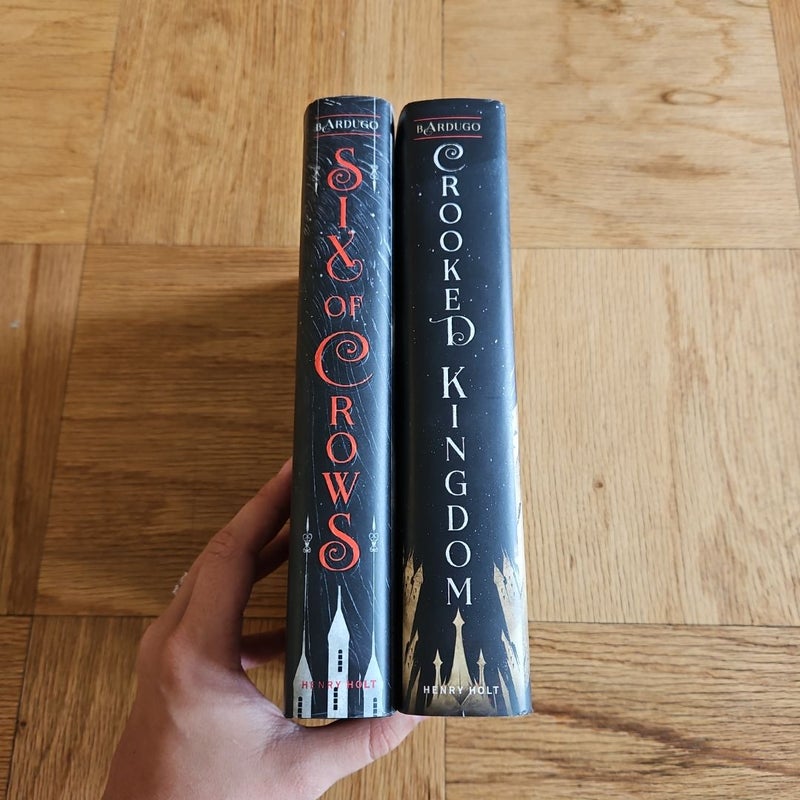 First Edition Six of Crows Duology with Sprayed Edges by Leigh Bardugo