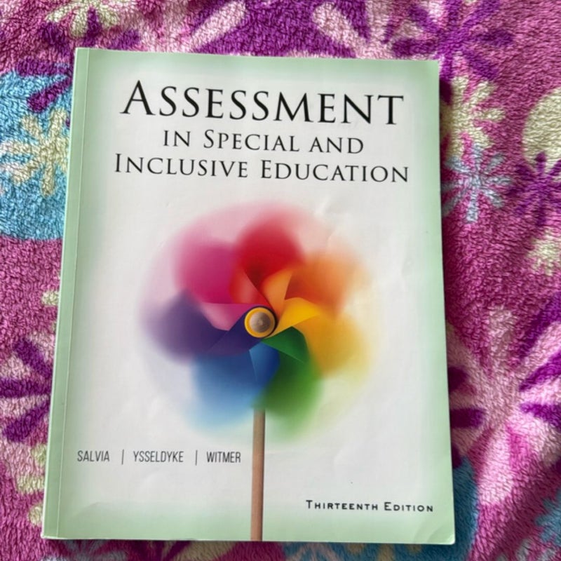 Assessment in Special and Inclusive Education
