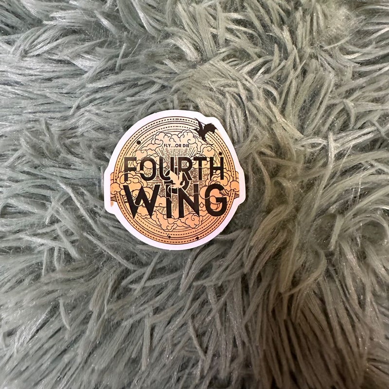 Fourth Wing bookish sticker