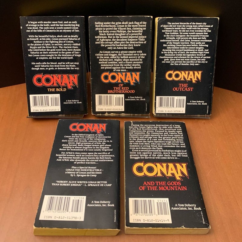 Vintage Conan Collection: Conan of Aquilonia, Conan the Buccaneer, Conan the Invincible, Conan the Valiant, Conan the Defender, Conan the Bold, Conan of the Red Brotherhood, Conan the Outcast, Conan the Triumphant, Conan and the Gods of the Mountains