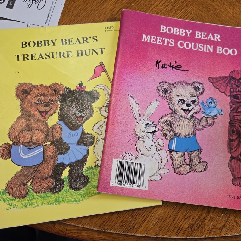 Bobby Bear 2 sided, 2 book set, bundle, lot