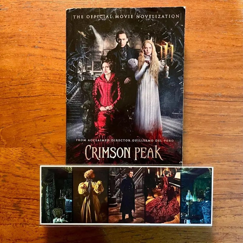 Crimson Peak Film Novelization by Nancy Holder Gothic Horror Paperback Book & Bookmark Set