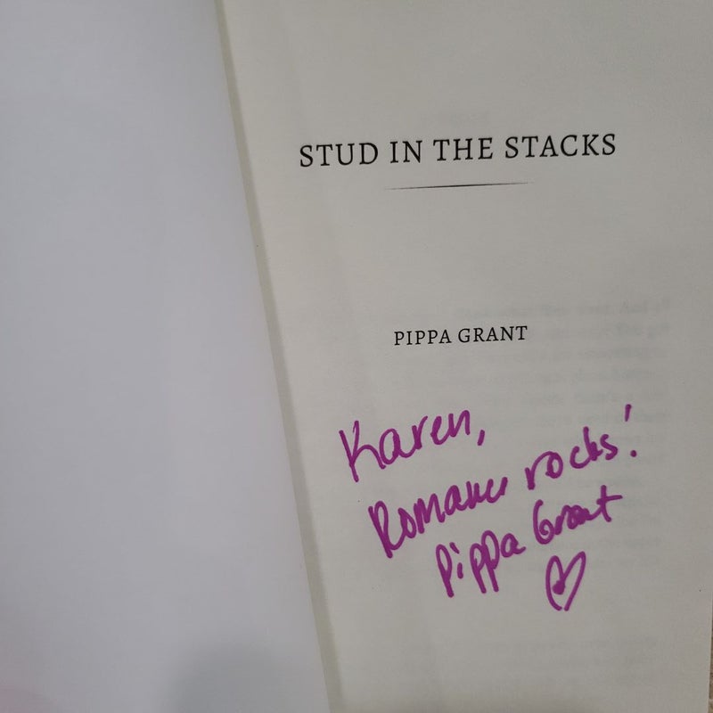 Stud in the Stacks (signed and personalized)