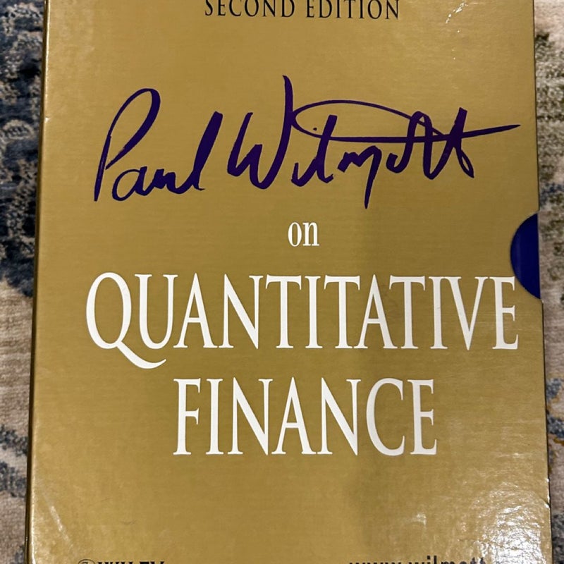 Paul Wilmott on Quantitative Finance, 3 Volume Set