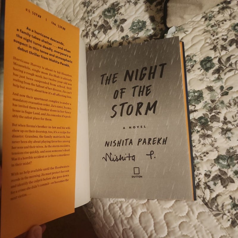 The Night of the Storm autographed!