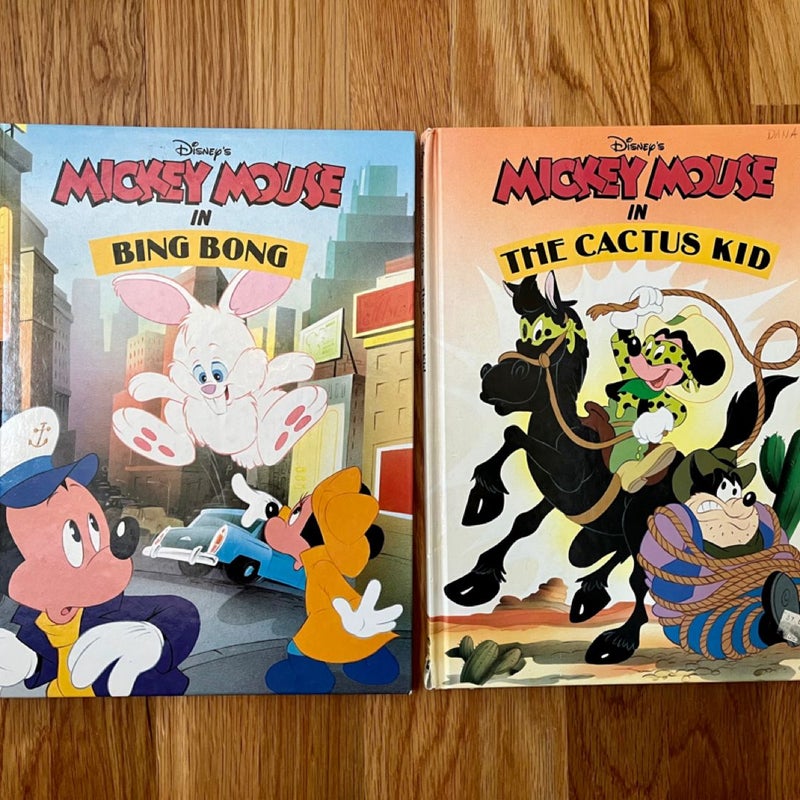 Set Disney Mickey Mouse vintage Picture Books Hardcover