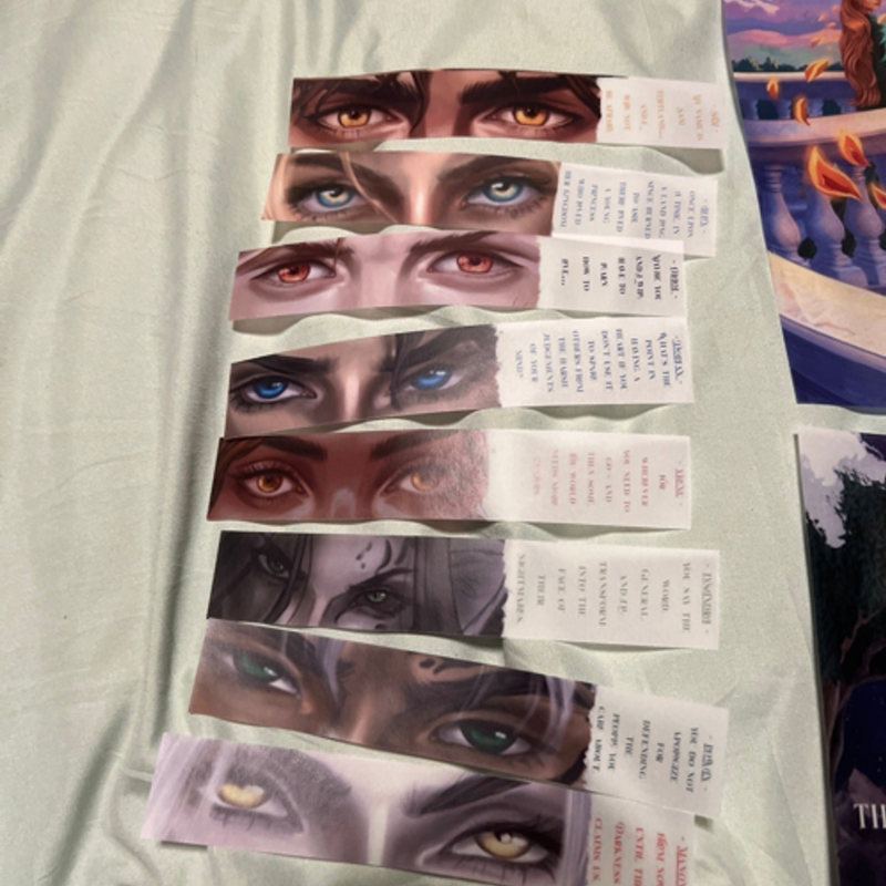 Throne of Glass Acrylipics Bookmarks & Page Overlays 