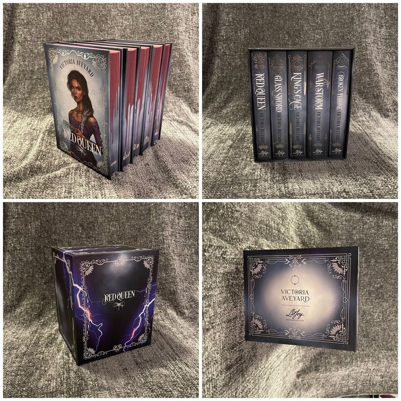 Red Queen Series Box Set — Special Edition — signed — annotated by author — LiyJoy Crate edition 