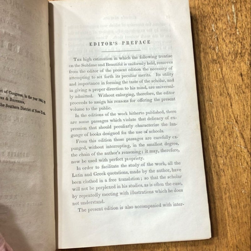 A Philosophical Inquiry into the Origin of our Ideas with an Introductory Discourse concerning Taste (1846)