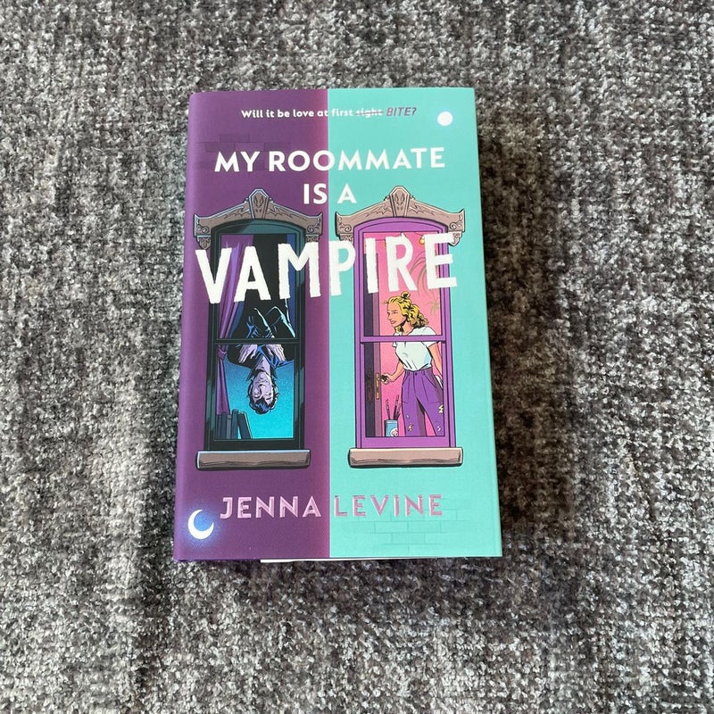 My Roommate Is a Vampire Fairyloot SIGNED edition with sprayed edges