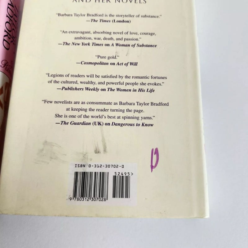 Barbara Taylor Bradford Book Bundle, 2 Books, Harte Family Saga