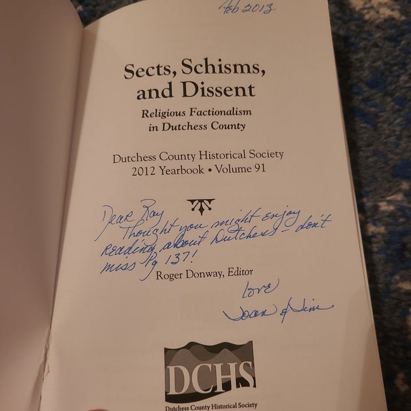 Sects, Schisms and Dissent